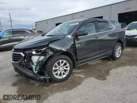 2018 Chevrolet Equinox LT with VIN 3GNAXJEV3JS552622, listed as a Copart auction lot 47619245 with 80,294 mi miles and Salvage title. Bid and sale history available at DreamBid. Image 1.