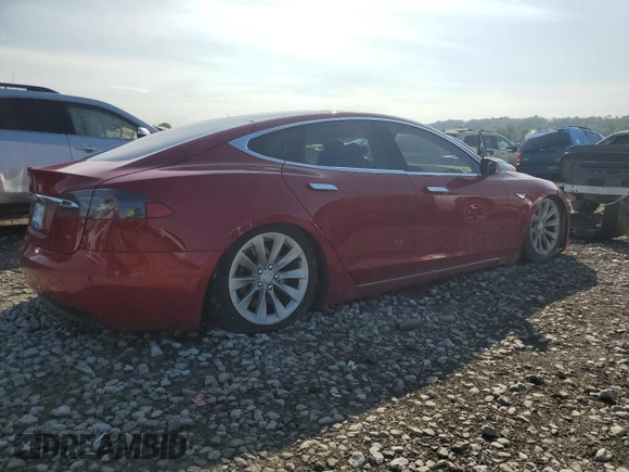 2016 Tesla Model S 70 with VIN 5YJSA1E1XGF153509, listed as a Copart auction lot 65047634 with 51,235 mi miles and Salvage Title. Bid and sale history available at carsss.com. Image 3.