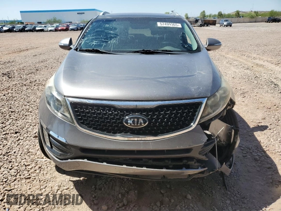 2014 Kia Sportage EX с VIN KNDPC3AC4E7630733, выставлен на аукционе Copart как лот 57499365 с пробегом 59 651 миль миль и Списание • Salvage title. История ставок и продаж доступна на DreamBid. Изображение 5.
