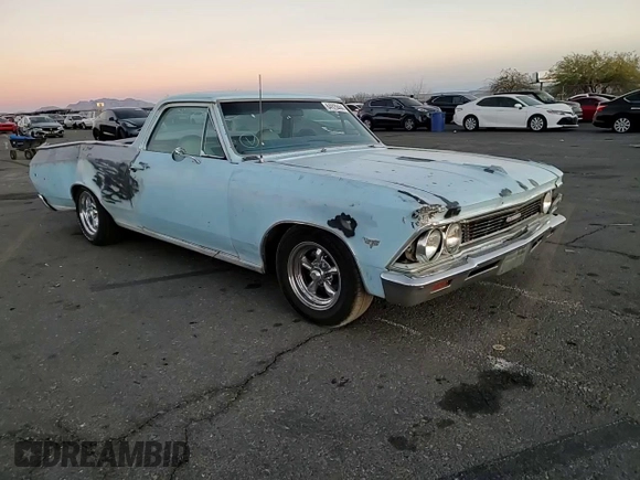 1966 Chevrolet El Camino z VIN 136806Z119763, wystawiony jako Copart lot #84920444 z przebiegiem 249 999 mil mil oraz Szkoda całkowita • Salvage title. Historia ofert i sprzedaży dostępna na DreamBid. Obrazek 11.
