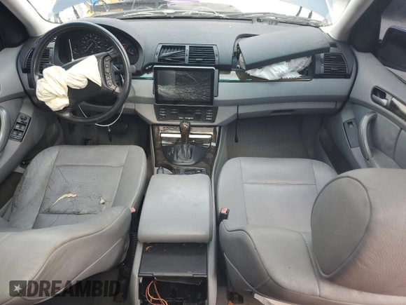 2005 BMW X5 3.0i with VIN 5UXFA13515LY21536, listed as a Copart auction lot 72695614 with 201,907 mi miles and Non Repairable. Bid and sale history available at carsss.com. Image 8.