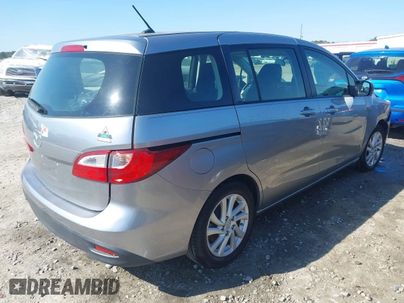 2012 Mazda 5 Sport with VIN JM1CW2BL3C0125660, listed as a IAAI auction lot 41595395 with 163,953 mi miles. Bid and sale history available at carsss.com. Image 4.
