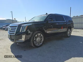 2019 Cadillac Escalade ESV Platinum z VIN 1GYS4KKJ3KR117305, wystawiony jako Copart lot #53635215 z przebiegiem 143 983 mil mil oraz Czysty tytuł • Clean title. Historia ofert i sprzedaży dostępna na DreamBid. Obrazek 1.