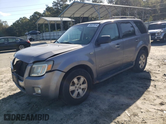 2008 Mercury Mariner with VIN 4M2CU91Z78KJ39202, listed as a Copart auction lot 80437014 with 205,709 mi miles and Salvage Title. Bid and sale history available at carsss.com. Image 1.