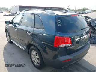 2011 Kia Sorento LX with VIN 5XYKT4A13BG186953, listed as a IAAI auction lot 42075887 with 214,444 mi miles. Bid and sale history available at carsss.com. Image 3.