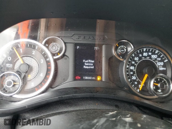2019 Ram 3500 Tradesman with VIN 3C63RRGL7KG578450, listed as a Copart auction lot 62530884 with 158,060 mi miles and Salvage Title. Bid and sale history available at carsss.com. Image 9.
