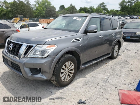 2019 Nissan Armada SV with VIN JN8AY2NC4K9585812, listed as a Copart auction lot 59444084 with 69,782 mi miles and Clean Title. Bid and sale history available at carsss.com. Image 1.