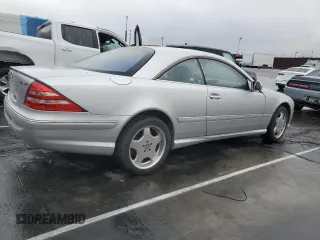2002 Mercedes-Benz CL-Class AMG with VIN WDBPJ73J52A024668, listed as a Copart auction lot 44394705 with 0 mi miles and Clean Title. Bid and sale history available at carsss.com. Image 3.