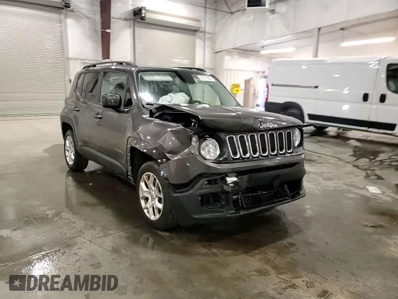 2017 Jeep Renegade Altitude with VIN ZACCJBBB6HPE49807, listed as a Copart auction lot 55518865 with 80,452 mi miles and Non repairable. Bid and sale history available at DreamBid. Image 14.