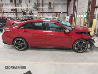 2023 Hyundai Elantra N Line z VIN KMHLR4AF1PU433094, wystawiony jako IAAI lot #41963748 z przebiegiem 25 685 mil mil oraz . Historia ofert i sprzedaży dostępna na DreamBid. Obrazek 14.