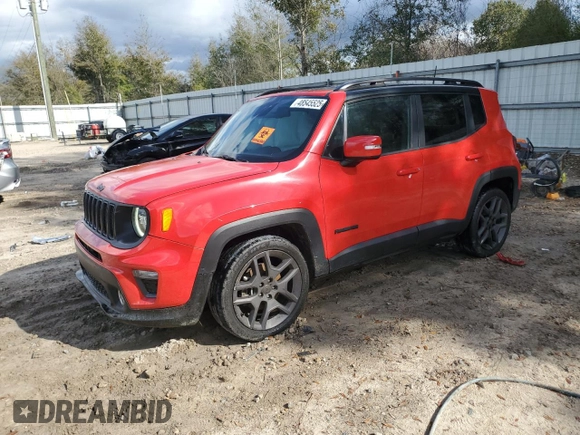 2019 Jeep Renegade Limited with VIN ZACNJAB10KPK11370, listed as a Copart auction lot 48545525 with 88,216 mi miles and Salvage Title. Bid and sale history available at DreamBid. Image 1.