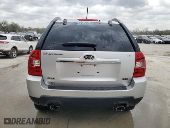 2009 Kia Sportage LX with VIN KNDJE723797590918, listed as a Copart auction lot 51218345 with 145,480 mi miles and Salvage Title. Bid and sale history available at carsss.com. Image 6.
