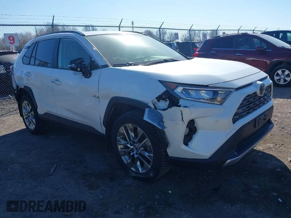2019 Toyota RAV4 Limited with VIN JTMN1RFV1KD517037, listed as a IAAI auction lot 41844316 with 66,961 mi miles. Bid and sale history available at carsss.com. Image 1.