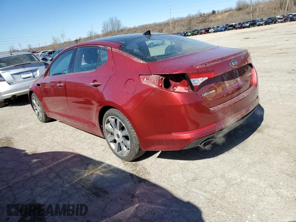 2013 Kia Optima SX with VIN 5XXGR4A66DG209262, listed as a Copart auction lot 44748484 with 112,113 mi miles and Clean Title. Bid and sale history available at carsss.com. Image 2.