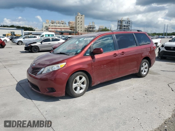2017 Toyota Sienna LE Auto Access Seat with VIN 5TDKZ3DC1HS890926, listed as a Copart auction lot 58005395 with 85,508 mi miles and Salvage title. Bid and sale history available at DreamBid. Image 1.