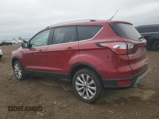 2017 Ford Escape Titanium with VIN 1FMCU9J93HUD96038, listed as a Copart auction lot 52188185 with 65,441 mi miles and Salvage Title. Bid and sale history available at carsss.com. Image 2.