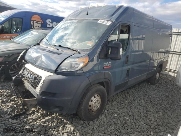 2019 Ram ProMaster Cargo Van with VIN 3C6URVJG8KE548507, listed as a Copart auction lot 77014944 with 80,799 mi miles and Salvage Title. Bid and sale history available at carsss.com. Image 1.