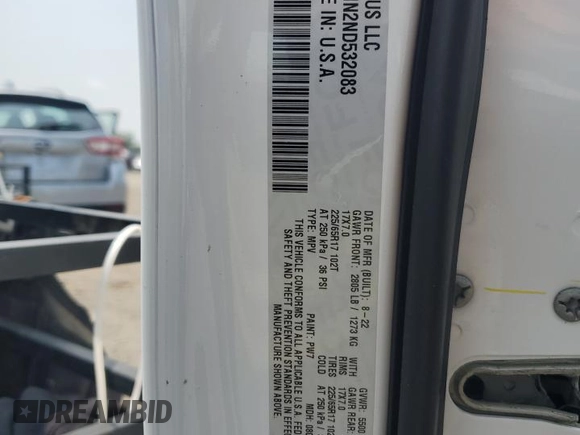 2022 Jeep Cherokee Latitude Lux z VIN 1C4PJMMN2ND532083, wystawiony jako Copart lot #59398865 z przebiegiem 23 604 mil mil oraz Szkoda całkowita • Salvage title. Historia ofert i sprzedaży dostępna na DreamBid. Obrazek 13.