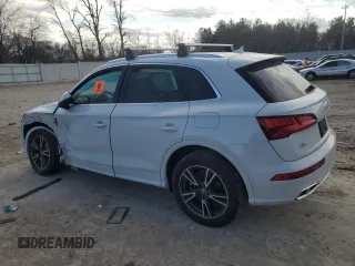 2020 Audi Q5 Premium Plus with VIN WA1E2AFYXL2056002, listed as a Copart auction lot 50502745 with 25,245 mi miles and Salvage title. Bid and sale history available at DreamBid. Image 2.