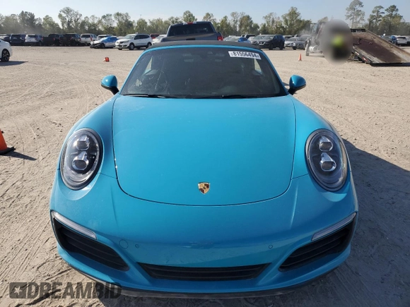 2018 Porsche 911 Carrera S with VIN WP0CB2A98JS147303, listed as a Copart auction lot 81556494 with Not Provided miles and Non Repairable. Bid and sale history available at carsss.com. Image 5.