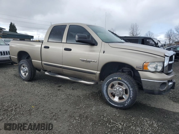 2005 Dodge 2500 SLT z VIN 3D7KS28D35G825240, wystawiony jako Copart lot #46933525 z przebiegiem 102 540 mil mil oraz Szkoda całkowita • Salvage title. Historia ofert i sprzedaży dostępna na DreamBid. Obrazek 4.