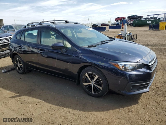 2020 Subaru Impreza Premium with VIN 4S3GTAD60L3715289, listed as a Copart auction lot 49871125 with 92,123 mi miles and Salvage Title. Bid and sale history available at carsss.com. Image 4.