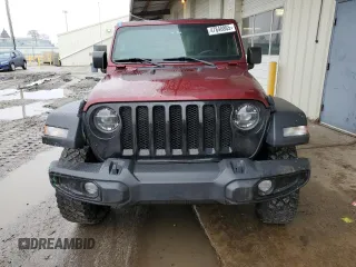 2021 Jeep Wrangler Sport S with VIN 1C4HJXAG9MW774173, listed as a Copart auction lot 47848865 with 43,602 mi miles and Salvage Title. Bid and sale history available at DreamBid. Image 5.
