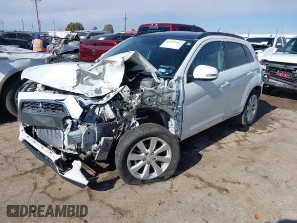 2015 Mitsubishi Outlander Sport 2.4 GT with VIN 4A4AP4AW5FE024826, listed as a IAAI auction lot 41307449 with 1 mi miles. Bid and sale history available at carsss.com. Image 18.