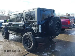 2023 Ford Bronco with VIN 1FMEE5DP9PLB82362, listed as a IAAI auction lot 41443809 with 13,567 mi miles and . Bid and sale history available at DreamBid. Image 3.