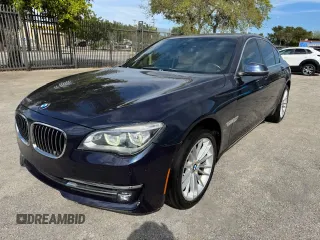 2015 BMW 7 Series 750i xDrive with VIN WBAYB6C5XFD965910, listed as a Copart auction lot 47488765 with 173,486 mi miles and Salvage Title. Bid and sale history available at carsss.com. Image 1.