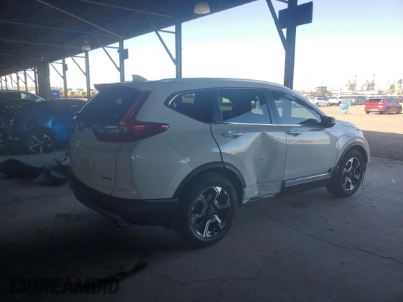 2018 Honda CR-V Touring with VIN 5J6RW1H91JL002560, listed as a Copart auction lot 60505995 with 20,755 mi miles and Salvage title. Bid and sale history available at DreamBid. Image 3.