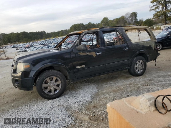2008 Ford Expedition EL Limited with VIN 1FMFK19548LA13977, listed as a Copart auction lot 42762675 with 0 mi miles and Salvage Title. Bid and sale history available at carsss.com. Image 1.