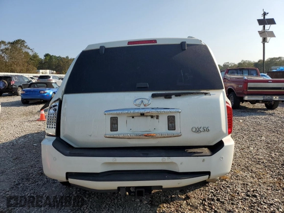 2006 Infiniti QX56 z VIN 5N3AA08A76N810044, wystawiony jako Copart lot #74182384 z przebiegiem Nie podano mil oraz Szkoda całkowita • Salvage title. Historia ofert i sprzedaży dostępna na DreamBid. Obrazek 6.