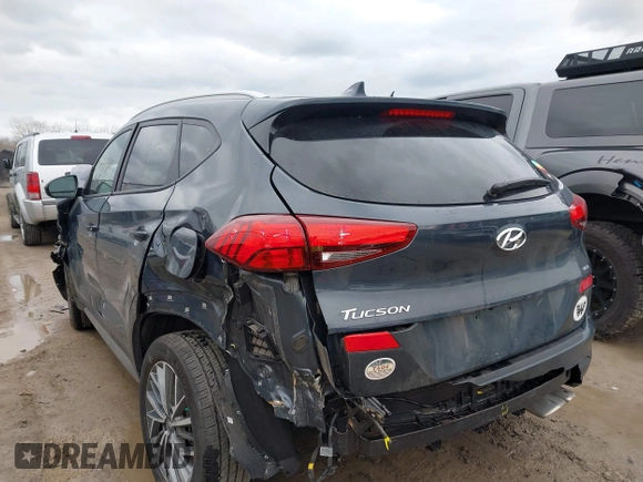 2019 Hyundai Tucson Ultimate with VIN KM8J3CAL7KU076246, listed as a IAAI auction lot 41836361 with 26,097 mi miles. Bid and sale history available at carsss.com. Image 3.