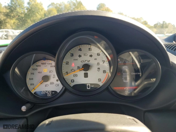 2021 Porsche 718 Cayman GT4 with VIN WP0AC2A84MK289230, listed as a Copart auction lot 75504204 with NaN miles and Clean Title. Bid and sale history available at carsss.com. Image 9.