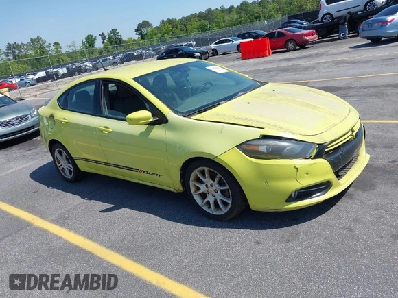 2013 Dodge Dart SXT with VIN 1C3CDFBA6DD175995, listed as a IAAI auction lot 41978901 with 197,608 mi miles. Bid and sale history available at carsss.com. Image 1.