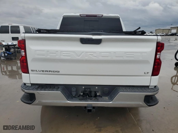 2019 Chevrolet Silverado 1500 LT with VIN 3GCPWCED4KG158589, listed as a Copart auction lot 48538185 with 0 mi miles and Salvage Title. Bid and sale history available at carsss.com. Image 6.