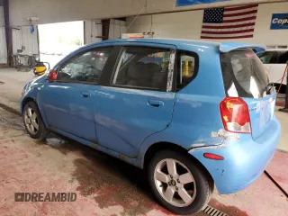 2006 Chevrolet Aveo LT with VIN KL1TG66686B652568, listed as a Copart auction lot 61491885 with 128,599 mi miles and Salvage title. Bid and sale history available at DreamBid. Image 2.