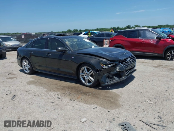 2016 Audi A6 Premium Plus with VIN WAUGFAFC0GN166596, listed as a IAAI auction lot 42526292 with 106,584 mi miles and . Bid and sale history available at DreamBid. Image 1.
