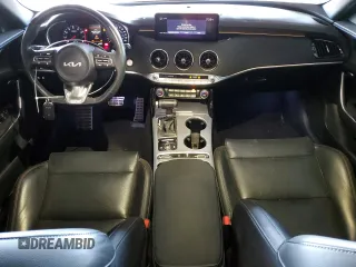 2022 Kia Stinger GT1 with VIN KNAE45LC5N6111464, listed as a Copart auction lot 86928064 with 20,594 mi miles and Salvage Title. Bid and sale history available at DreamBid. Image 8.