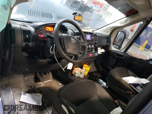2020 Ram ProMaster Cargo with VIN 3C6URVJG4LE108690, listed as a Copart auction lot 47542605 with 163,992 mi miles and Salvage Title. Bid and sale history available at carsss.com. Image 8.