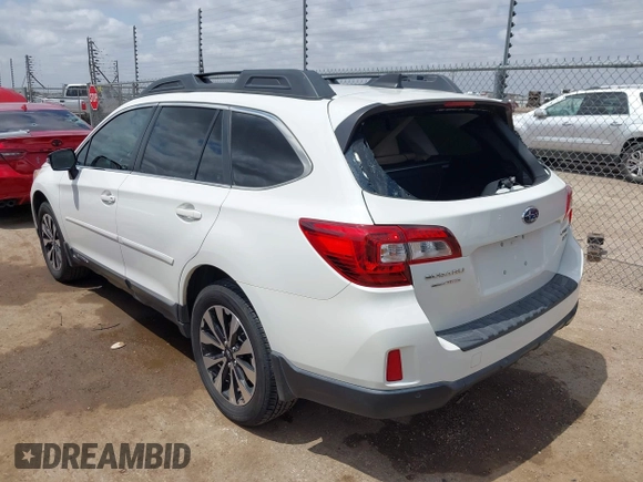 2017 Subaru Outback Limited z VIN 4S4BSENC7H3263630, wystawiony jako IAAI lot #42521532 z przebiegiem 54 285 mil mil oraz . Historia ofert i sprzedaży dostępna na DreamBid. Obrazek 3.