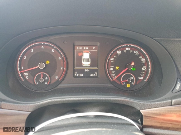 2022 Volkswagen Passat 2.0T Limited Edition with VIN 1VWBA7A32NC005890, listed as a Copart auction lot 62408474 with 51,198 mi miles and Salvage Title. Bid and sale history available at carsss.com. Image 9.