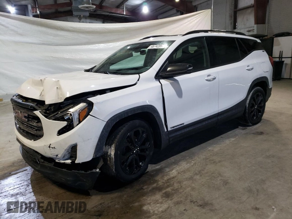 2020 GMC Terrain SLT with VIN 3GKALVEV3LL310748, listed as a Copart auction lot 46742895 with 156,264 mi miles and Salvage Title. Bid and sale history available at DreamBid. Image 1.