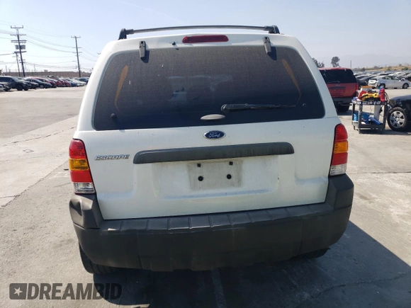 2006 Ford Escape XLS with VIN 1FMCU02Z36KA71926, listed as a Copart auction lot 57697364 with 225,212 mi miles and Salvage title. Bid and sale history available at DreamBid. Image 6.