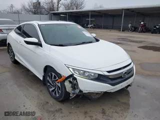 2017 Honda Civic Coupe LX-P with VIN 2HGFC4B0XHH309778, listed as a IAAI auction lot 41586821 with 91,325 mi miles. Bid and sale history available at carsss.com. Image 1.