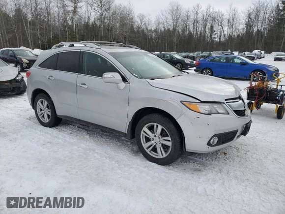 2015 Acura RDX Tech Pkg with VIN 5J8TB4H5XFL804605, listed as a Copart auction lot 43265275 with 150,430 mi miles and Salvage Title. Bid and sale history available at carsss.com. Image 4.