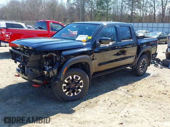 2024 Nissan Frontier Pro-4X with VIN 1N6ED1EK3RN654112, listed as a IAAI auction lot 41686345 with 14,893 mi miles and . Bid and sale history available at DreamBid. Image 18.