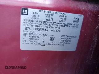 2011 GMC Terrain SLT-1 with VIN 2CTALUEC0B6273766, listed as a Copart auction lot 52489885 with 138,636 mi miles and Salvage title. Bid and sale history available at DreamBid. Image 13.