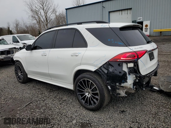 2022 Mercedes-Benz GLE 350 z VIN 4JGFB4KEXNA765833, wystawiony jako Copart lot #45746715 z przebiegiem 38 033 mil mil oraz Szkoda całkowita • Salvage title. Historia ofert i sprzedaży dostępna na DreamBid. Obrazek 2.